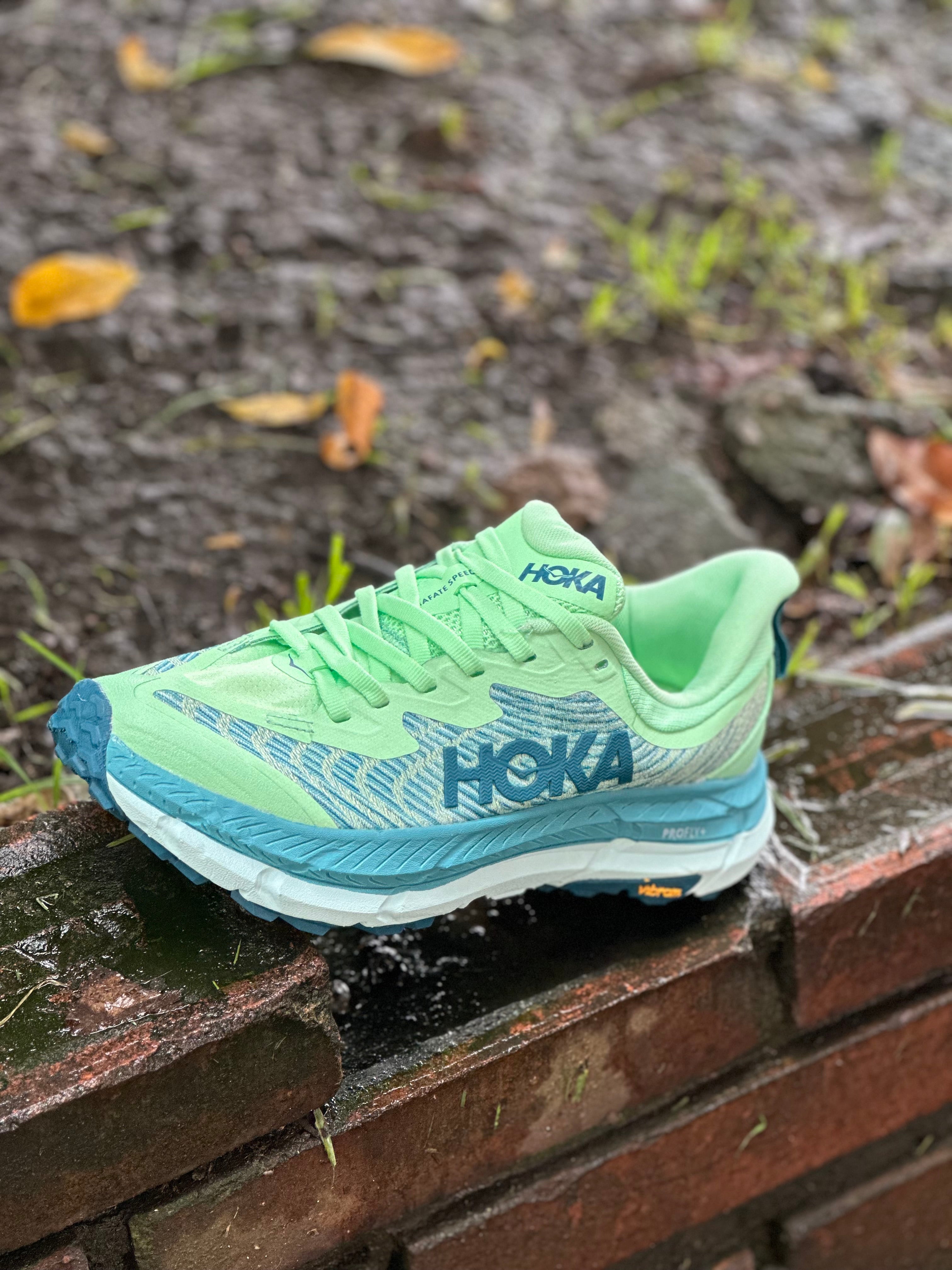 Hoka One One Mafate Speed 2 – Green Ash / Blue Coral