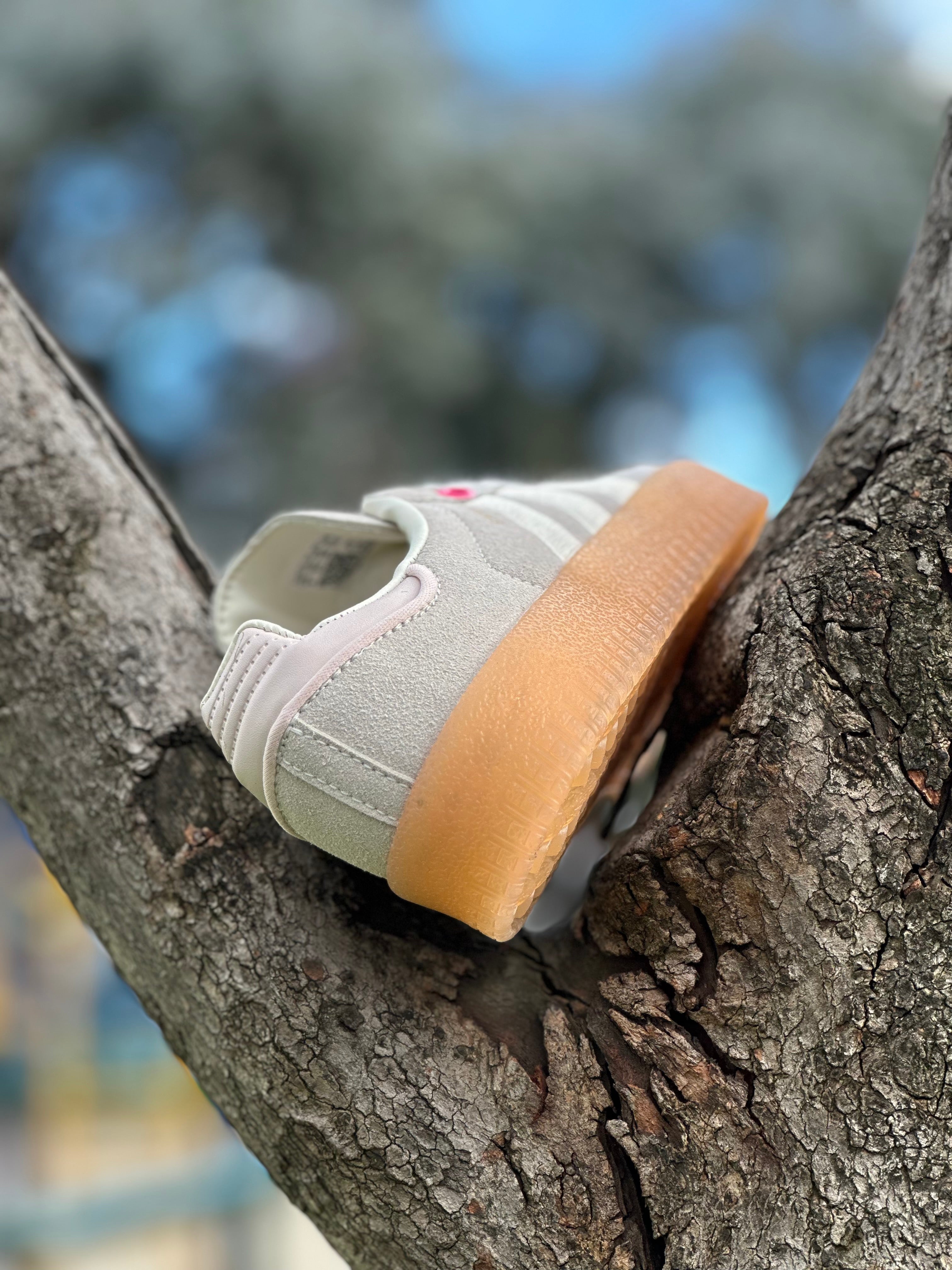 Adidas Samba OG Gum Sole (Grey/Pink Details)