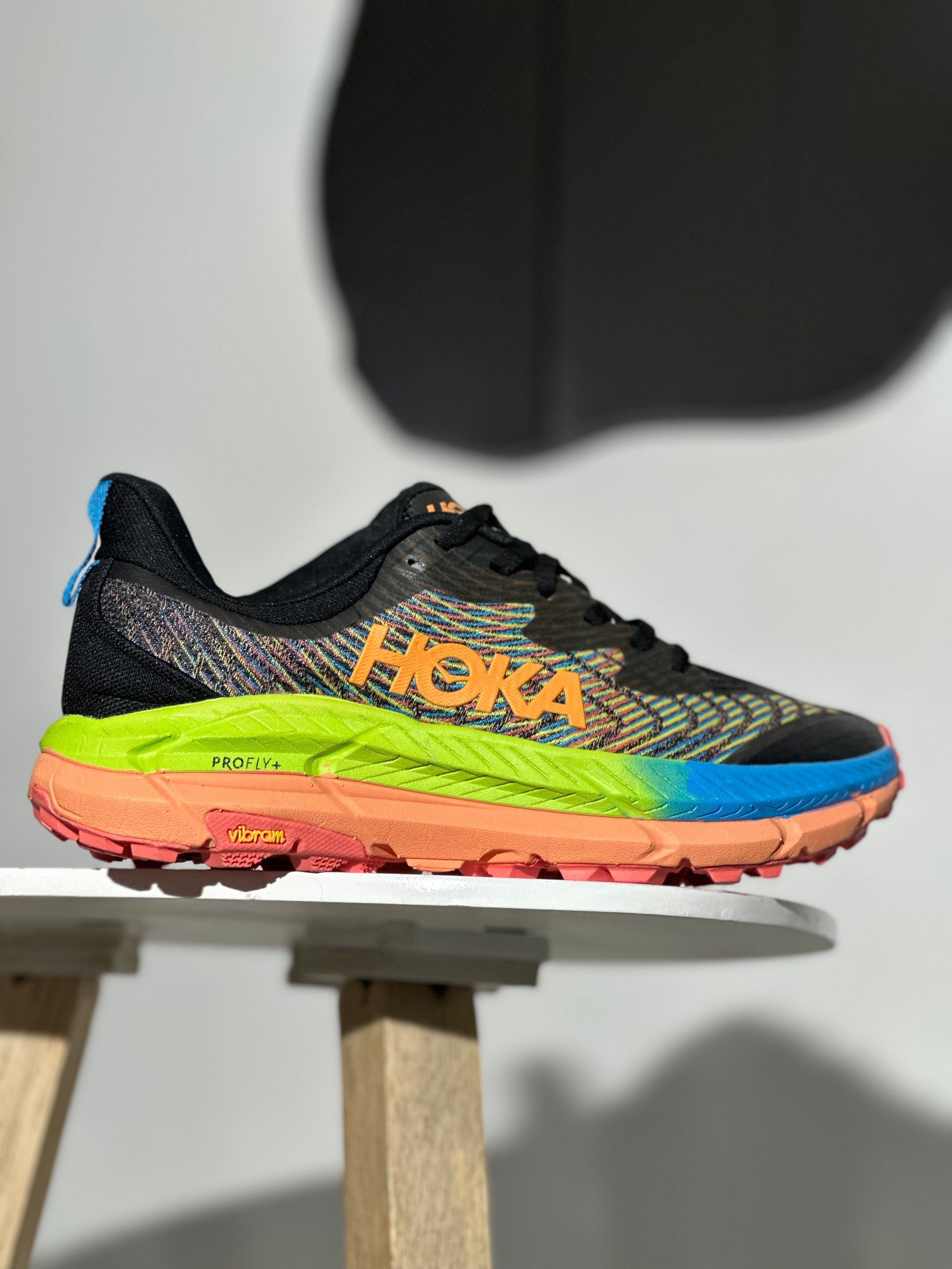 Hoka One One Mafate Speed 2 – Black / Multi-Color (Rainbow Pack)