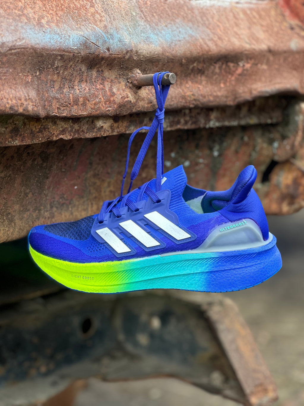 Adidas Ultraboost Light – Blue / Semi Impact Yellow / Lucid Cyan