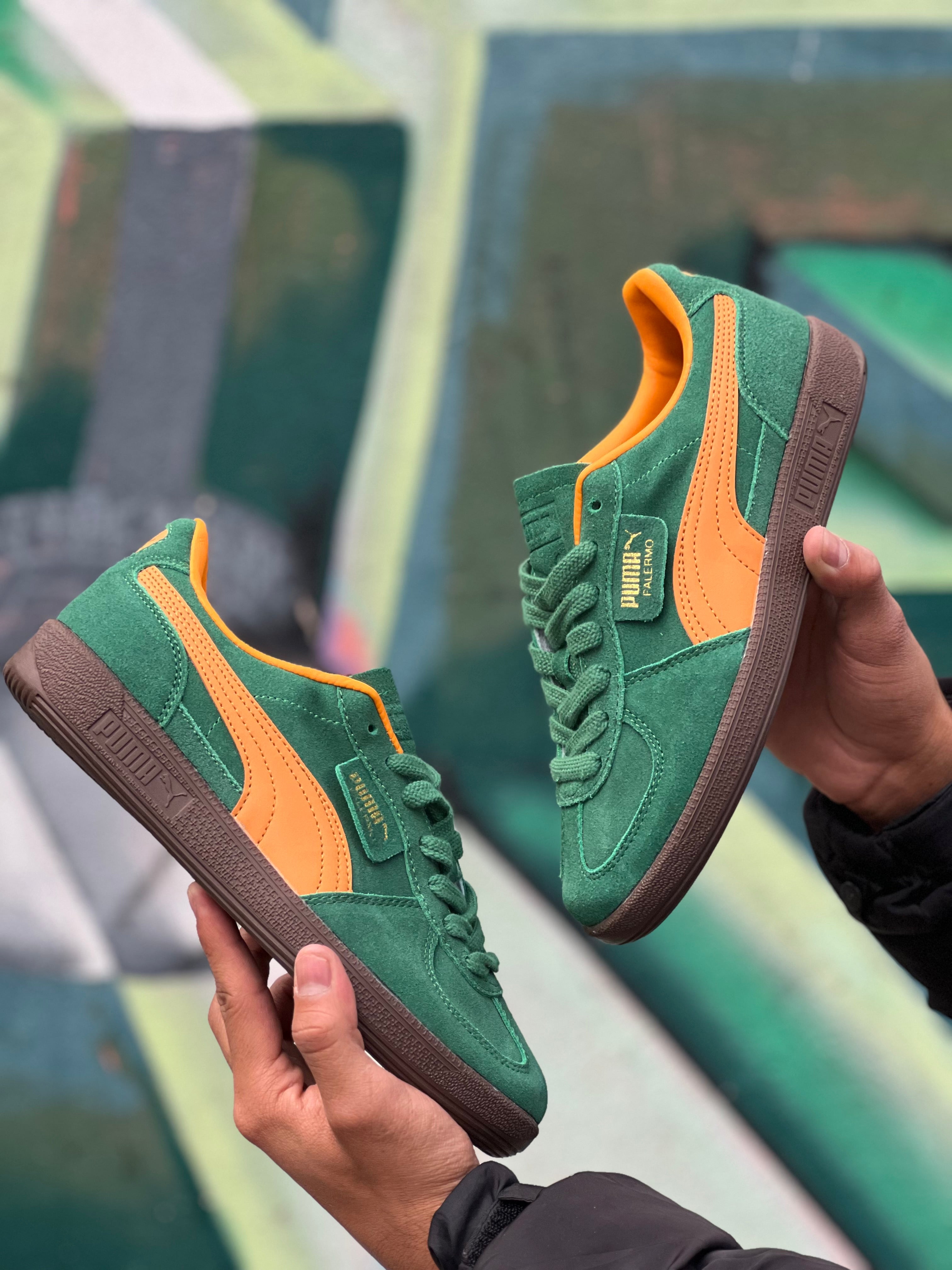 PUMA PALERMO LEATHER GREEN